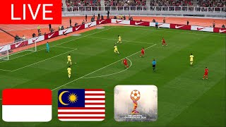 LANGSUNG🔴Indonesia U19 vs Malaysia U19  AFC U19 2024  Pertandingan Langsung  eFootball 21 [upl. by Alletnahs]