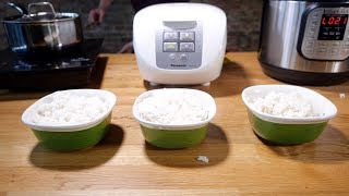 Rice cooker vs Instant Pot vs stovetop—which makes the best rice [upl. by Menis]