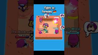 Fights in Different Countries  Part 3  brawlstars brawlstarsshorts [upl. by Nossah]