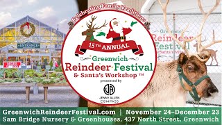 15th Annual Greenwich Reindeer Festival amp Santas Workshop presented by Jenny AllenCompass [upl. by Llemmart]