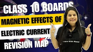 Magnetic Effects of Electric Current  Revision Map  Class 10 Boards 2024 [upl. by Ykcin]