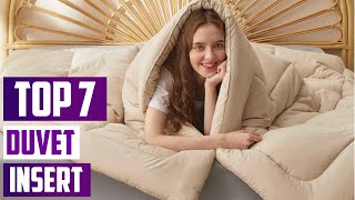 Top 7 Best Duvet Inserts for Maximum Comfort in 2024 [upl. by Anead]