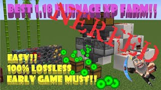 Best Furnace XP Farm Tutorial  118 Minecraft Bedrock [upl. by Thorrlow346]