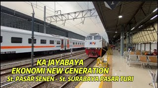 KA JAYABAYA EKONOMI NEW GENERATION St PASAR SENEN  St SURABAYA PASAR TURI [upl. by Icken844]