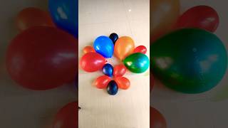 popping colorful water balloon asmr satifsying balon ballons shrot [upl. by Alracal531]