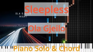 🎹Sleepless Solo amp Chord Ola Gjeilo Synthesia Piano [upl. by Lasley]