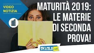 Maturità 2019 seconda prova tutte le materie [upl. by Nada464]