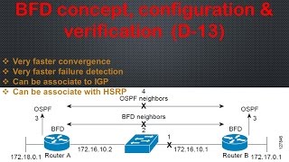 BFD concept configuration amp verification step by step D13 [upl. by Memory]