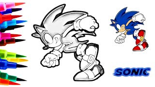 You will be amazed how easy it is to draw SONIC No one will tell you this [upl. by Rehpotsihrc]