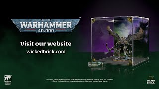 Limited Edition display case for the Warhammer 40000 Mortarion Daemon Primarch of Nurgle Miniature [upl. by Theone]