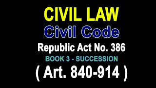 Audio Codal Civil Code  Philippines Part 3 Book 3 audiocodal succession law [upl. by Terb]