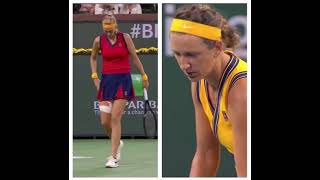 Indian Wells Victoria Azarenka VS Petra Kvitova [upl. by Langbehn195]