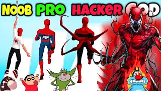 NOOB vs PRO vs HACKER vs GOD in Hero Challenge Game  Oggy jack Shinchan Bob  Daddy Gaming ep2 [upl. by Sonia]