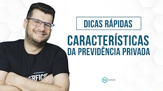 Características da Previdência Privada  Passar na CPA [upl. by Hallerson]