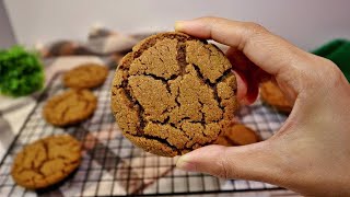 Eggless Molasses Sugar Cookies  Small Batch Cookie Recipe [upl. by Adnarym]