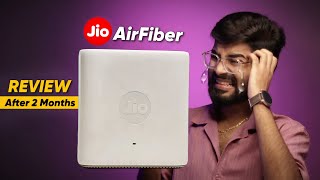 Jio AirFiber Review After 2 Months 😱  Installation Price Plans Calling Speed Test Set Top Box [upl. by Anerrol]