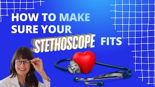 How to make sure your stethoscope fits nursing [upl. by Asial]