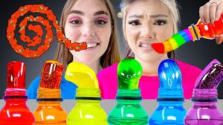 REAL VS CHOCOLATE FOOD CHALLENGE  8 CRAZY MUKBANG LAST TO STOP EATING WINS BY CRAFTY HACKS PLUS [upl. by Domella]