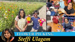 Flowering Picking Vlog in Tamil  Athai visits us  Alandras 1st movie in Theater [upl. by Atyekram]