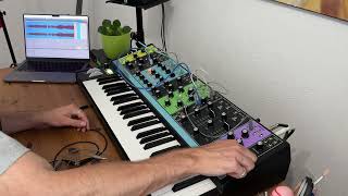 Moog Matriarch Challenge Day 3 using Aftertouch to imitate Osmose [upl. by Aniteb]