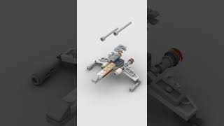 LEGO Star Wars  XWing Fighter  Speed Build [upl. by Ayiotal]