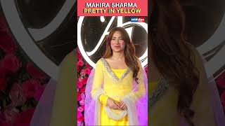 Bigg Boss 13 fame Mahira Sharma Looks Pretty in Yellow Outfit [upl. by Martel4]