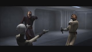 Star Wars The Clone Wars  Asajj Ventress vs Anakin amp ObiWan 1080p [upl. by Herzel]