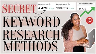 How to do Pinterest Keyword Research  SECRET Methods that Got Me 25K WEBSITE TRAFFIC in 1 Month [upl. by Aliza701]