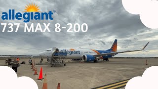 Flying Allegiant Airs Brand New 737 Max 8200  SFBEVV [upl. by Valerle]