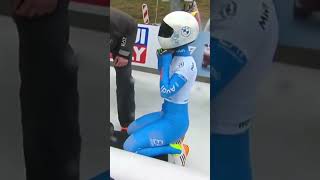 Italian skeleton bobsledder Alessia Crippa In Sledding Camera Man Had Them Angles [upl. by Broek900]