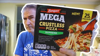 Banquet MEGA Crustless Pizza Review 🍕😮 [upl. by Nnarual460]