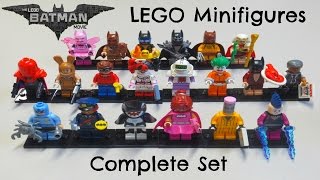 Batman LEGO Movie Minifigures  Complete Set amp Bump Codes [upl. by Aliet]