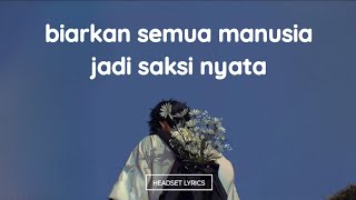 Andmesh  Anugerah Terindah Lirik Lagu Biarkan semua manusia jadi saksi nyata Trending Tiktok [upl. by Anastice253]