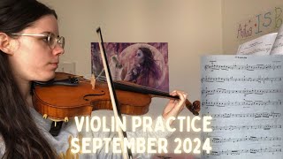 🎻 violin practice  september 2024  here we go again with Gavotte [upl. by Ecyarg868]