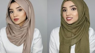 HIJAB TUTORIAL  GET THE LOOK Rumena Rahman amp Ruba Zai hijabhills [upl. by Vudimir]