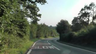 Driving On The B4190 From Kidderminster To Bewdley Worcestershire England 26th August 2013 [upl. by Orr]