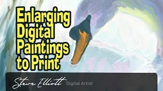 How I enlarge my paintings for printing  Photozoom [upl. by Yajet]