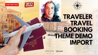 Traveler WordPress Theme Full Demo Import  Modern Themeforest Traveler Travel Booking  2022  2024 [upl. by Whitson554]