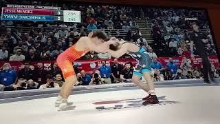 Olympic trials Yianni Diakomihalis vs Jesse Mendez full match [upl. by Nerita]