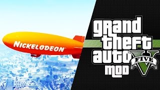 GTA 5 PC Nickelodeon Blimp Mod GTA V PC MODS [upl. by Aivato]