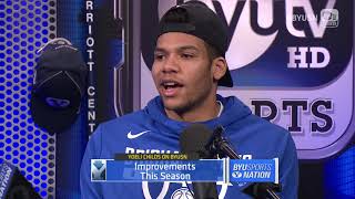 BYUSN  MBB Player Yoeli Childs  11618 [upl. by Nnylharas]