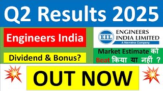 ENGINEERS INDIA Q2 results 2025  EIL results today  ENGINEERS INDIA Share News  EIL latest news [upl. by Ellehciram]