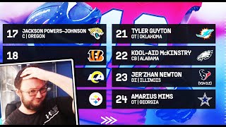 BENGALS FAN REACTS TO PFFS FIRST ROUND MOCK DRAFT THEY HAVE US GOING IN AN INSANE PICK [upl. by Motteo634]