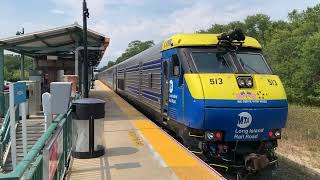 Long Island Rail Road Train 8703 at Speonk on Labor Day September 5 2022 [upl. by Most33]