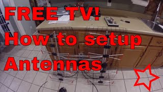 Detailed instructions on how to Install an over the air TV Antenna for free HDTV [upl. by Euqinna]