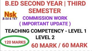 BED SECOND YEAR  THIRD SEMESTER  COMMISSION WORK  IMPORTANT UPDATE [upl. by Beare]