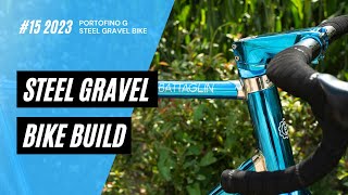 STEEL GRAVEL BIKE BUILD full Italian steel gravel bike Officina Battaglin Portofino G 2023 No 15 [upl. by Arbmahs]