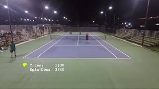 40 div  Nissan Titans vs Spin Doctors 10032024  Guam tennis [upl. by Balch16]