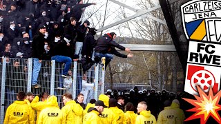 Spiel unterbrochen Jena vs Erfurt Fliegende Bengalos [upl. by Benedic]