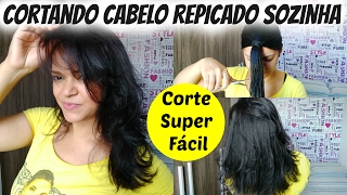 CORTE REPICADO  Fui cortar o cabelo e olha no que deu Cortando o cabelo sozinha decorandodrikka [upl. by Bobbye]